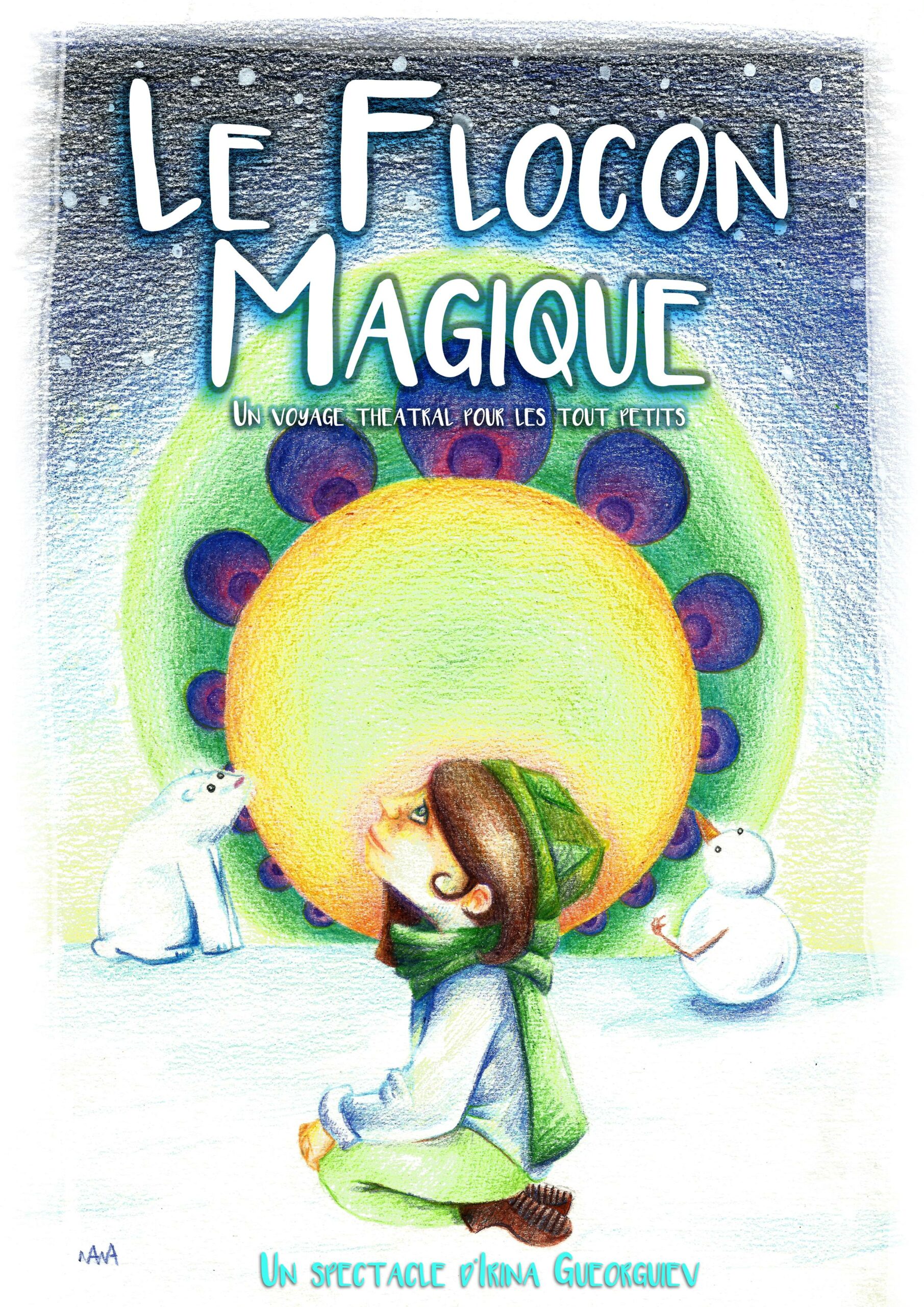 Affiche du spectacle Le flocon magique au café-théâtre Défonce de Rire