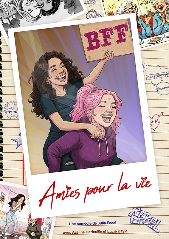 Affiche du spectacle BFF- Amies pour la vie au café-théâtre Défonce de Rire