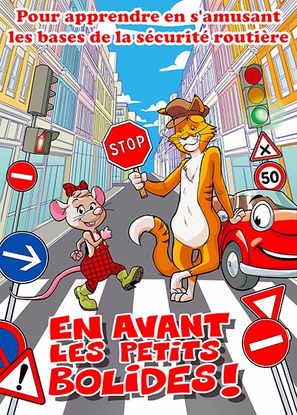 Affiche du spectacle En avant les petits bolides ! au café-théâtre Défonce de Rire
