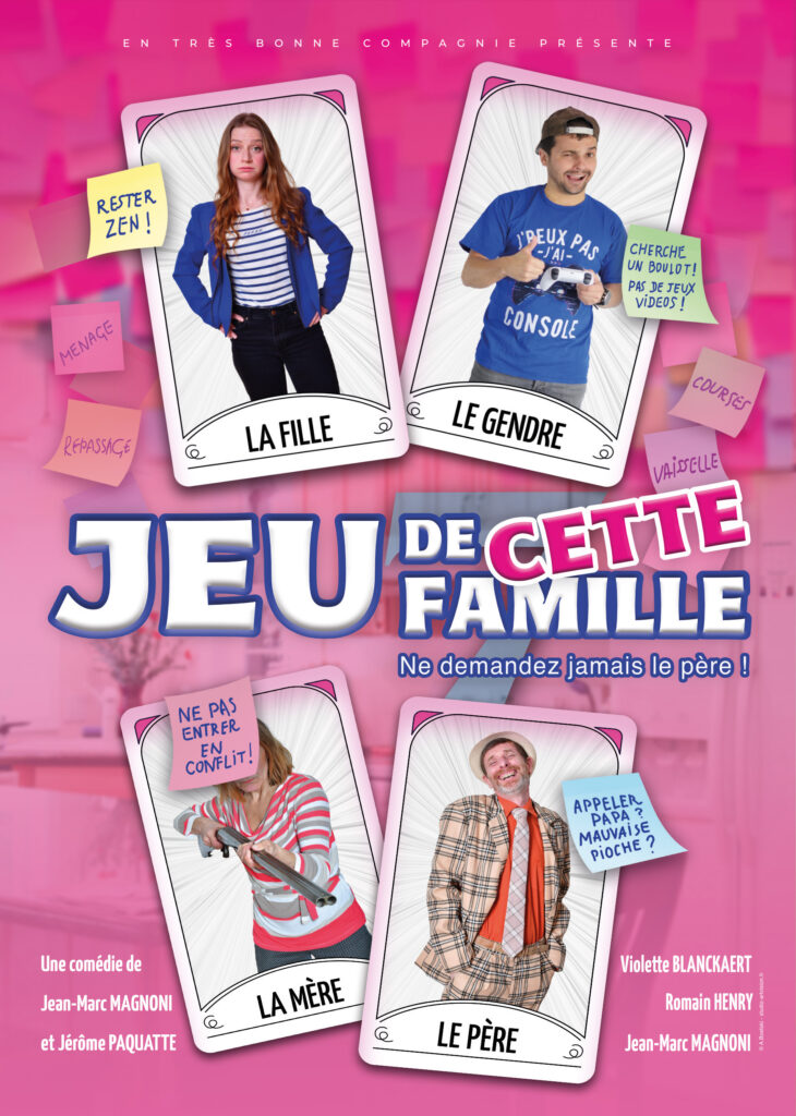 Affiche du spectacle Jeu de cette famille au café-théâtre Défonce de Rire