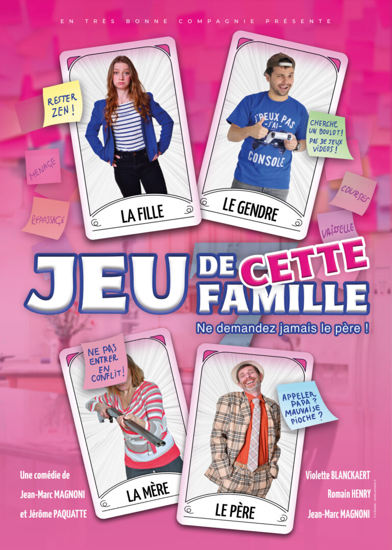Affiche du spectacle Jeu de cette famille au café-théâtre Défonce de Rire