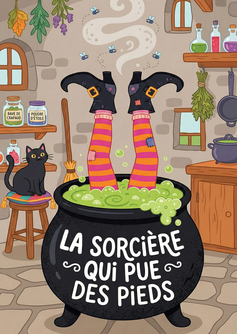 Affiche du spectacle La sorcière qui pue des pieds au café-théâtre Défonce de Rire