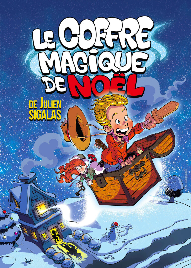 Affiche du spectacle Le coffre magique de Noël au café-théâtre Défonce de Rire