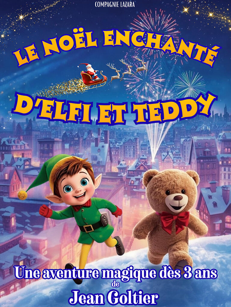 Affiche du spectacle Le Noël enchanté d&rsquo;Elfi et Teddy au café-théâtre Défonce de Rire