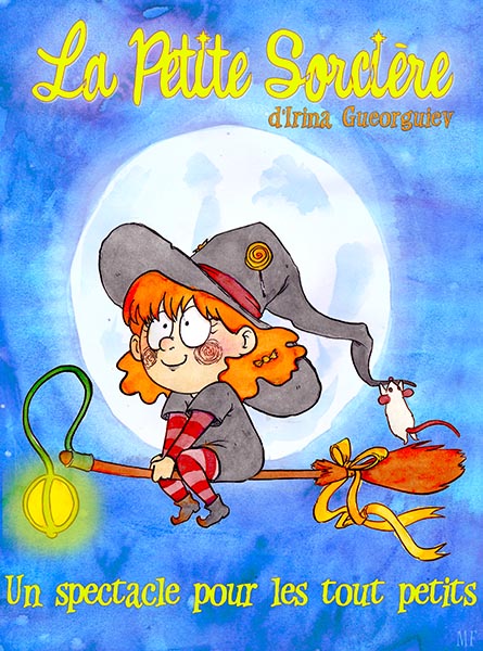 Affiche du spectacle La petite sorcière au café-théâtre Défonce de Rire