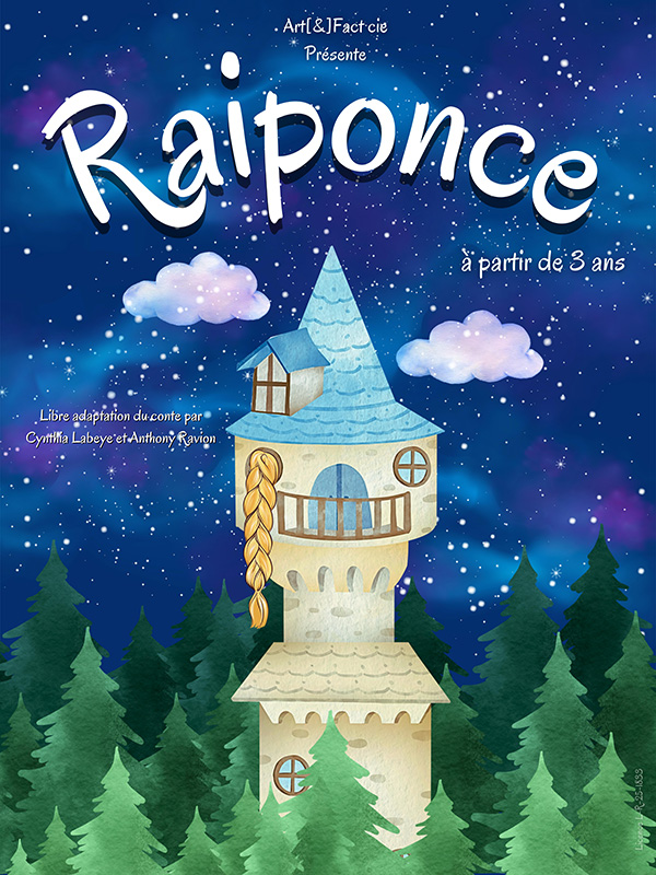 Affiche du spectacle Raiponce au café-théâtre Défonce de Rire