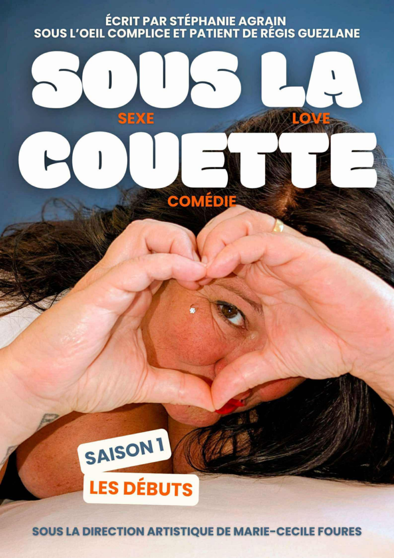 Affiche du spectacle Sous la couette au café-théâtre Défonce de Rire