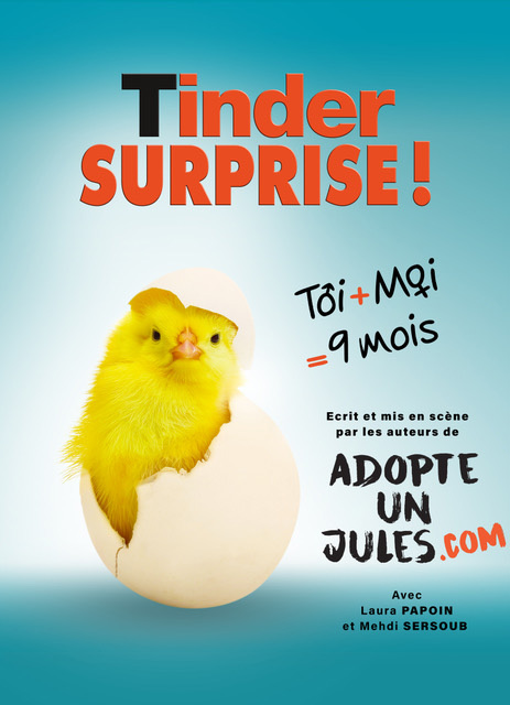 Affiche du spectacle Tinder Surprise ! au café-théâtre Défonce de Rire