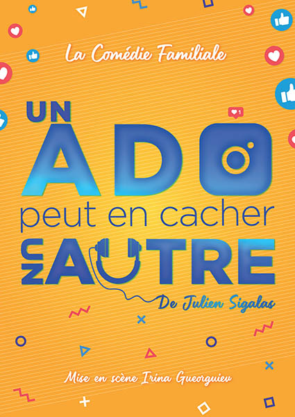 Affiche du spectacle Un ado peut en cacher un autre au café-théâtre Défonce de Rire