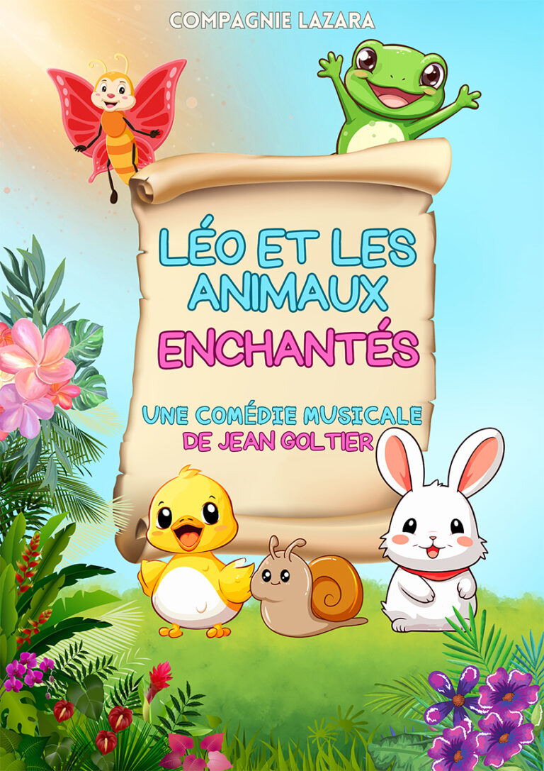 Affiche du spectacle Léo et les animaux enchantés au café-théâtre Défonce de Rire