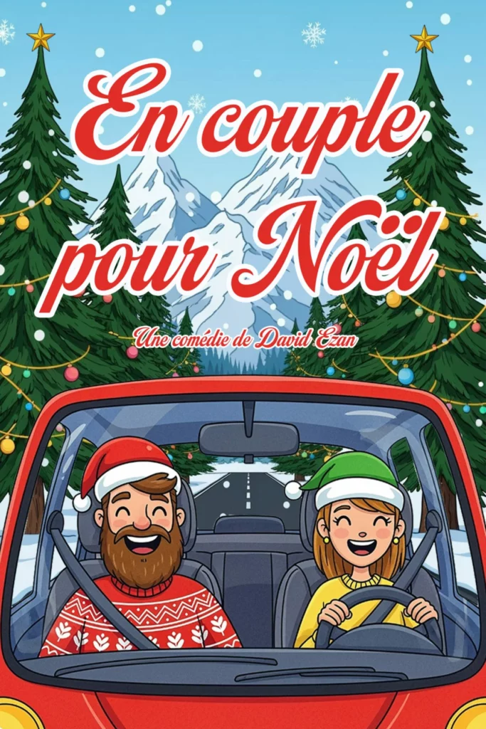 Affiche du spectacle En couple pour Noël au café-théâtre Défonce de Rire