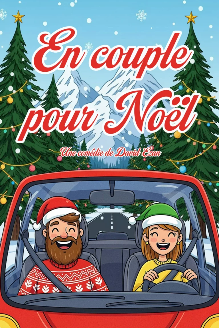 Affiche du spectacle En couple pour Noël au café-théâtre Défonce de Rire