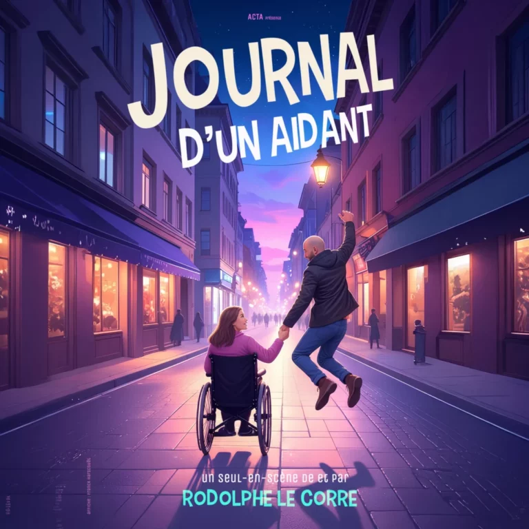 Affiche du spectacle Journal d’un aidant au café-théâtre Défonce de Rire