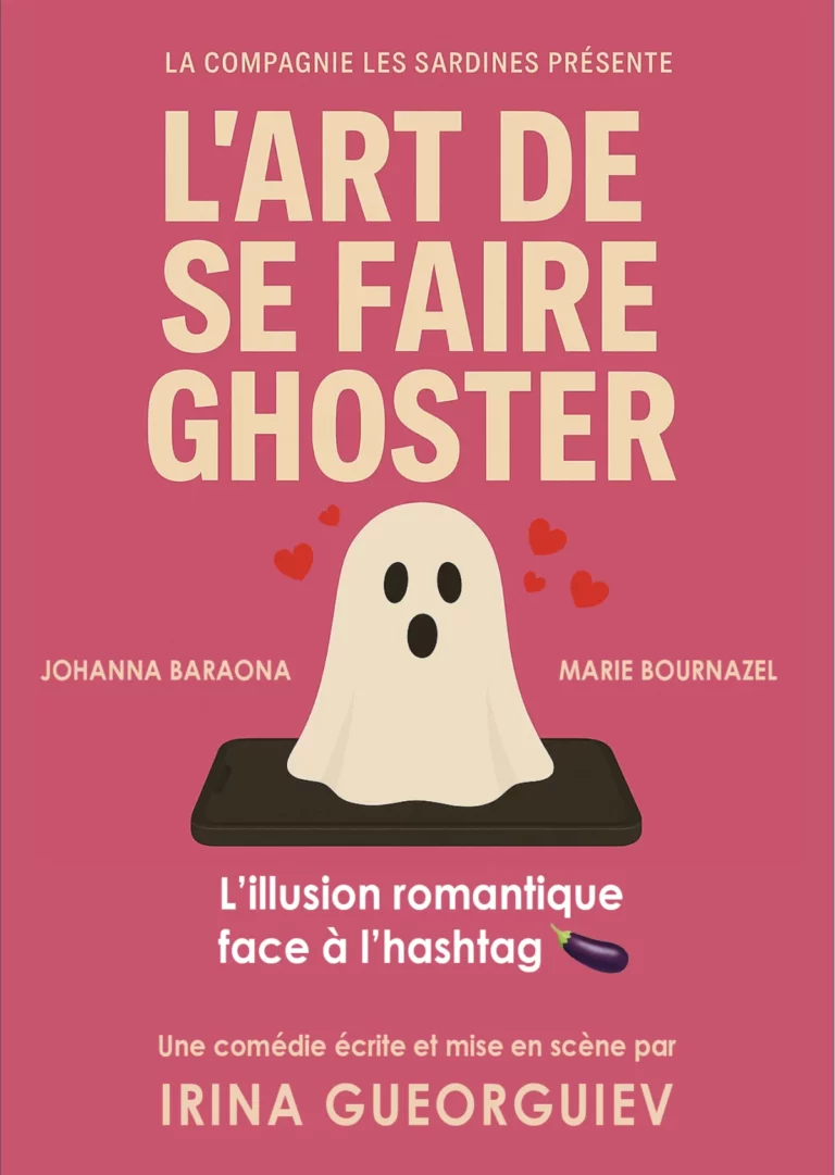 Affiche du spectacle L’art de se faire ghoster au café-théâtre Défonce de Rire