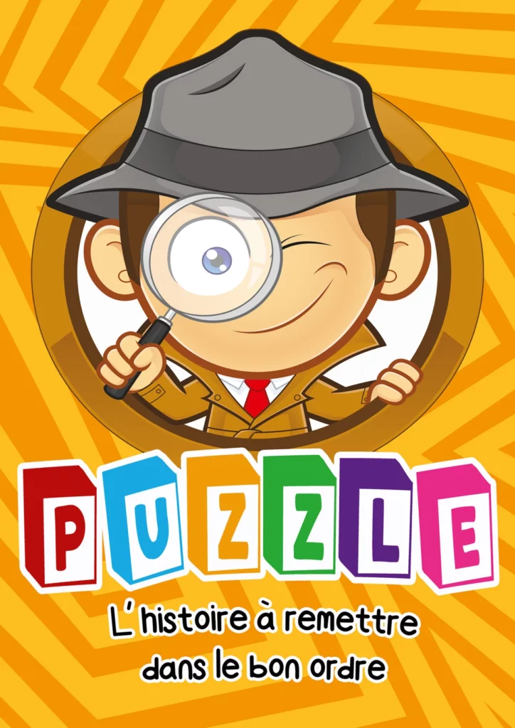 Affiche du spectacle Puzzle, l’histoire à remettre dans le bon ordre au café-théâtre Défonce de Rire