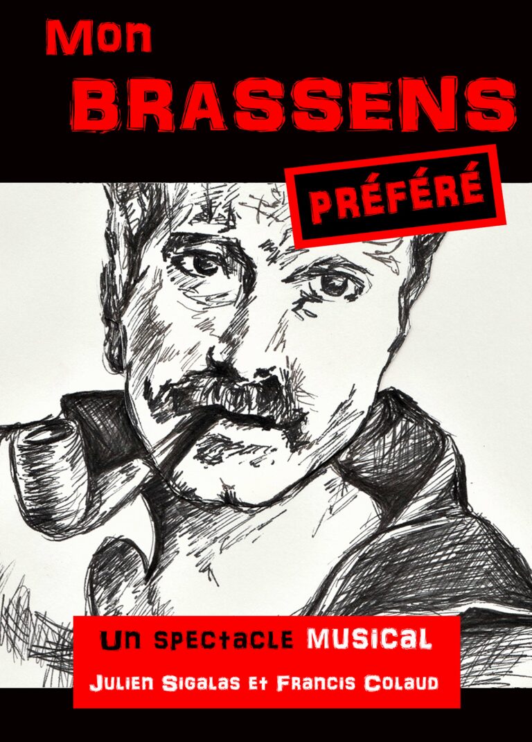Affiche du spectacle Mon Brassens préféré au café-théâtre Défonce de Rire