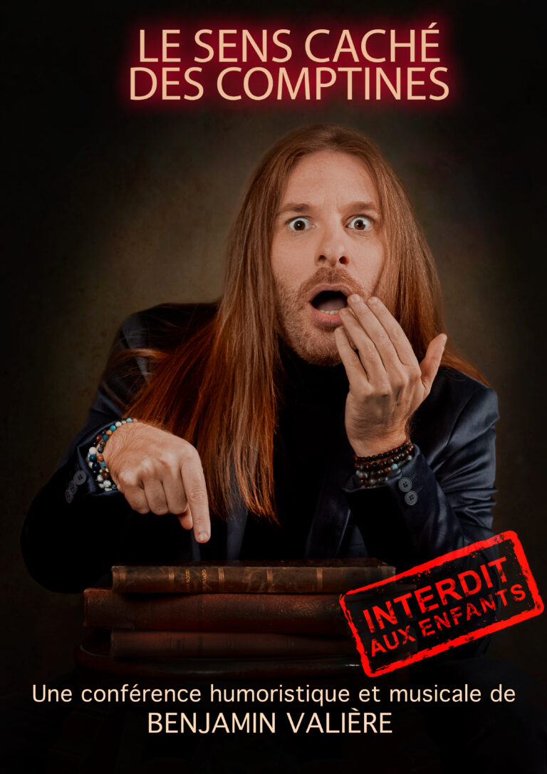 Affiche du spectacle Le sens caché des comptines au café-théâtre Défonce de Rire