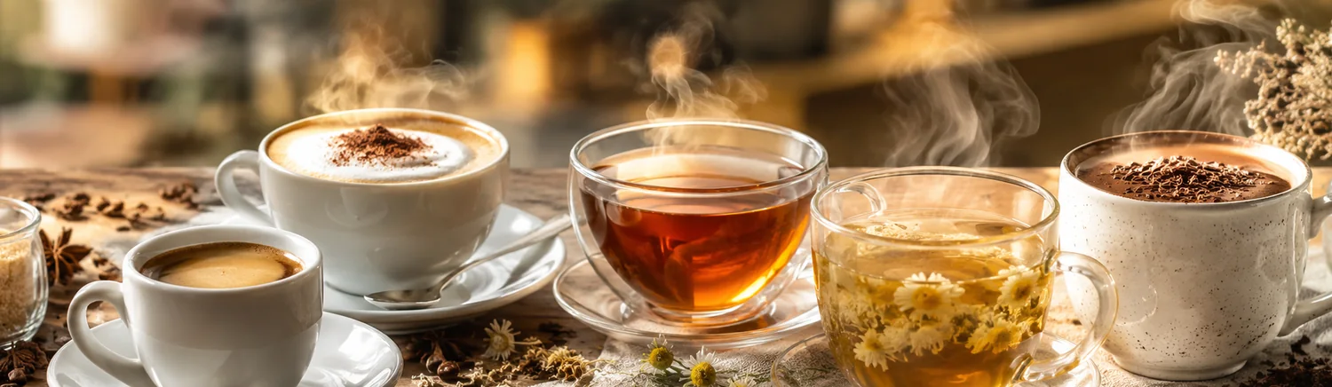 Café, thé et boissons chaudes au bar du Défonce de Rire